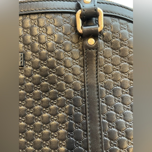 GUCCI Microguccissima Medium Satchel Black - Picture 6 of 17